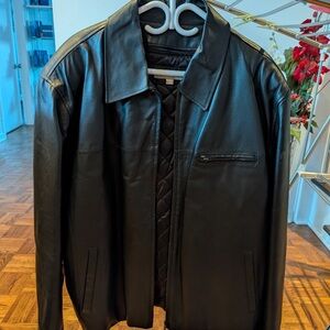 Men's Classic Black Leather Jacket